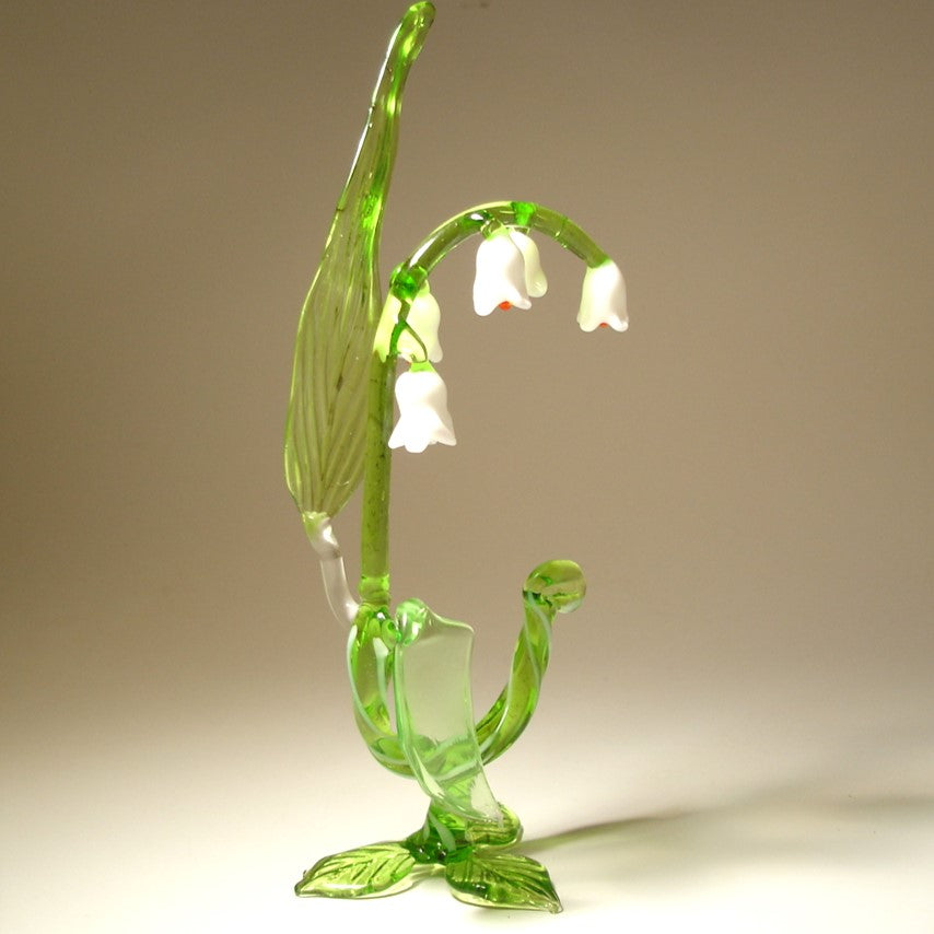 Handmade Glass Lily-of-the-Valley Figurine