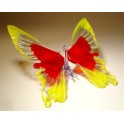 Yellow and Red Hanging Butterfly ornament