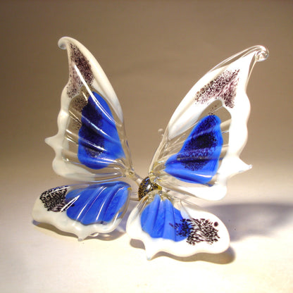 Blue Glass Butterfly Figurine