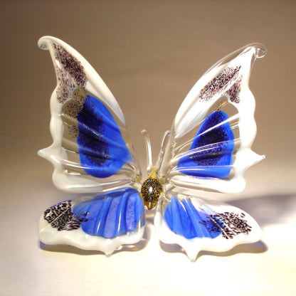 Blue Glass Butterfly Figurine