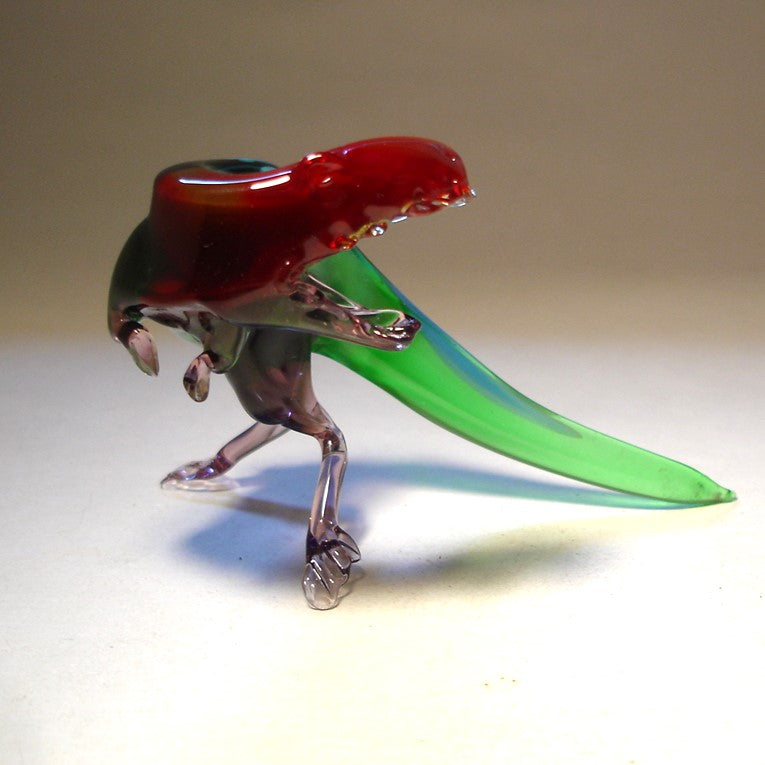 Handmade glass figurine of dinosaur Tyrannosaurus