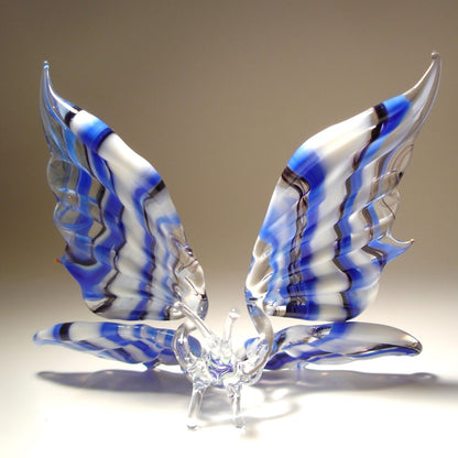 Back view of the glass butterfly