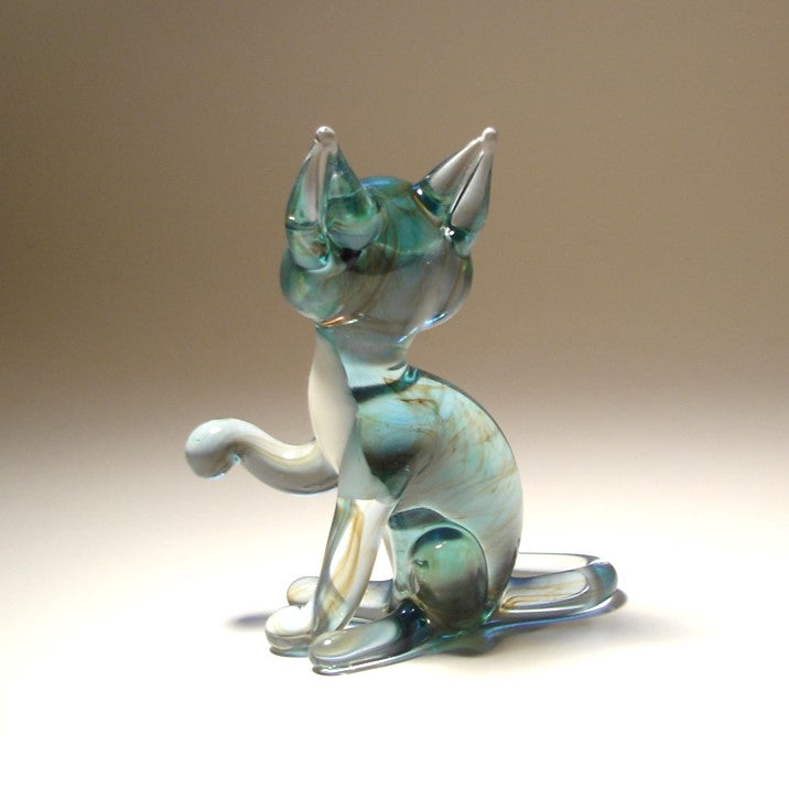 Glass cat -  back view