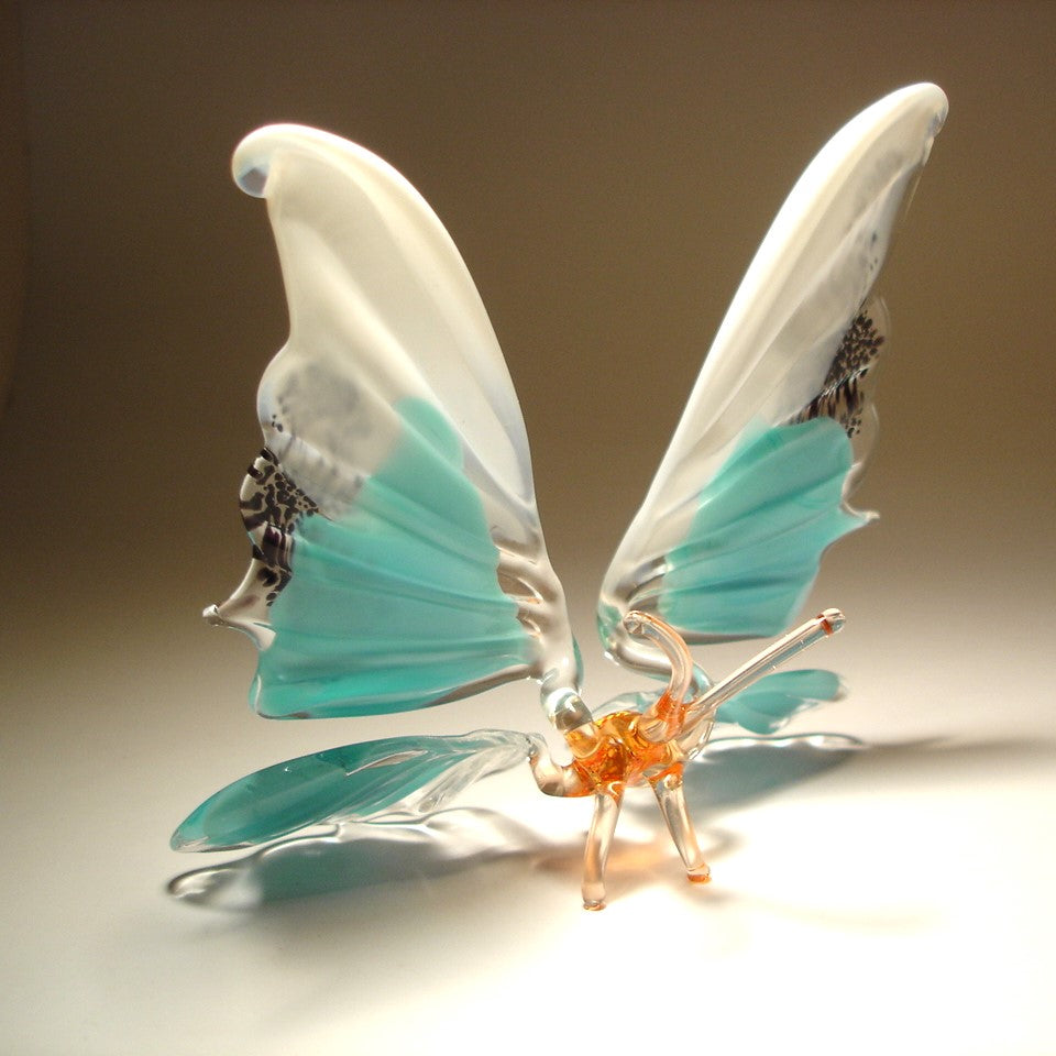 Backside of the glass utterfly.
