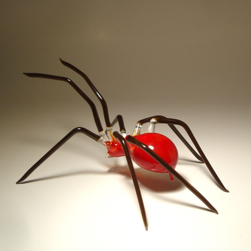 Red Glass Spider Figurine