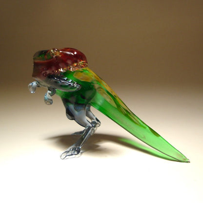 Handmade glass figurine of dinosaur Tyrannosaurus