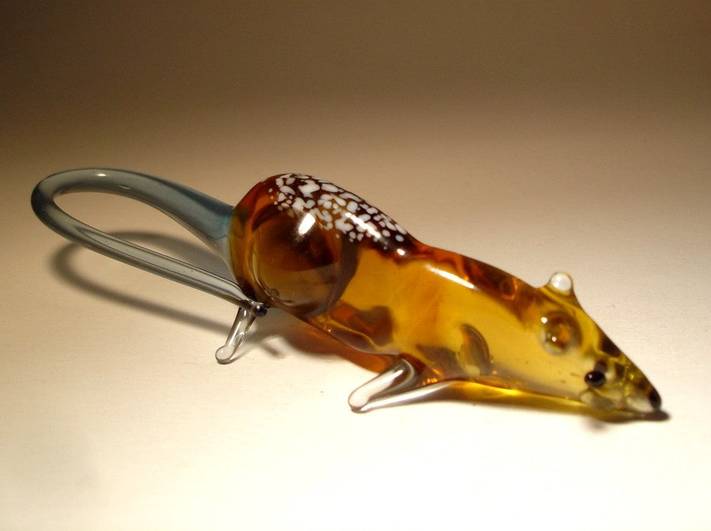 Glass Wolves Rat Glass Mouse Rat Figurine β Glass Lilies